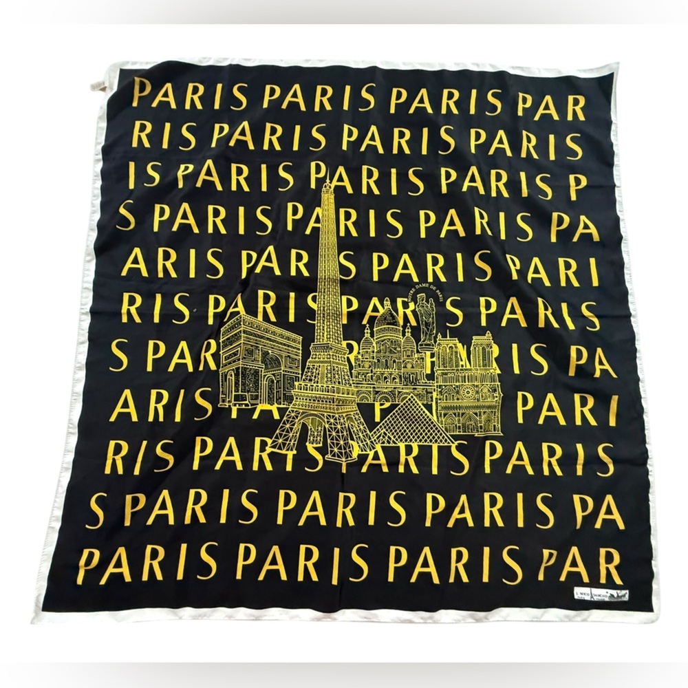 Mico Sancho Paris Graphic Scarf Black Yellow
